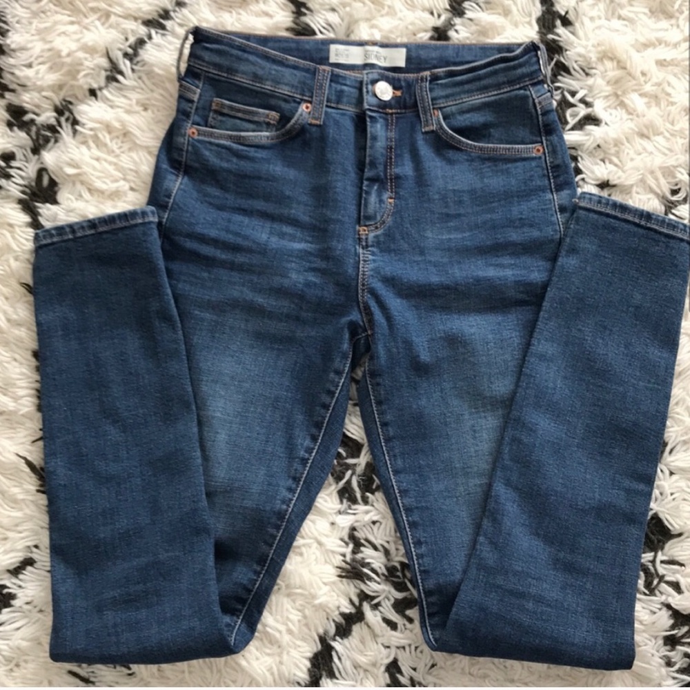 TOPSHOP MOTO SIDNEY - med/dark wash
